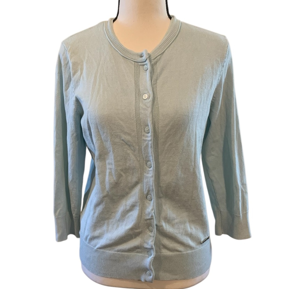 Ellen Tracy | Light green Button-Up Cardigan size medium